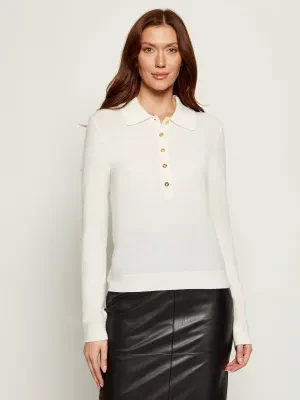 Elisabetta Franchi Wełniany sweter | Regular Fit | z dodatkiem kaszmiru