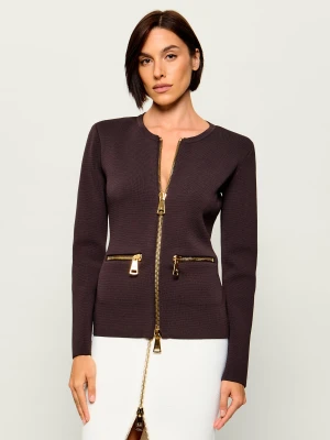 Elisabetta Franchi Żakiet | Slim Fit brązowy