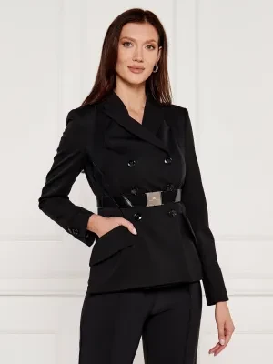 Elisabetta Franchi Żakiet | Slim Fit | z dodatkiem wełny