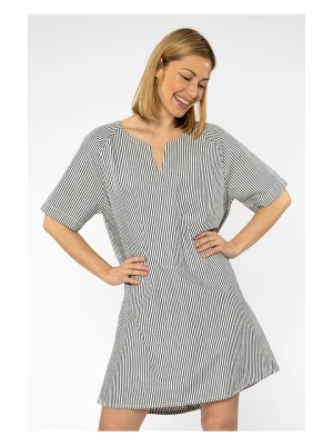 elkline Sukienka "Sea breeze" w kolorze granatowo-białym rozmiar: 40