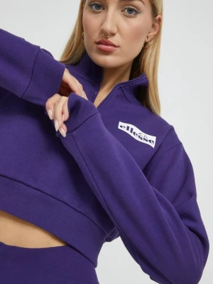 Ellesse bluza damska kolor fioletowy gładka