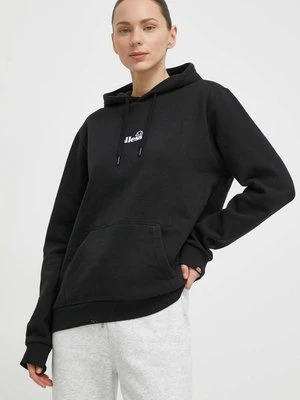 Ellesse bluza Jazana OH Hoody damska kolor czarny z kapturem z nadrukiem SGP16460