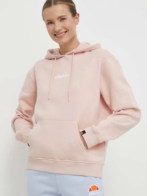 Ellesse bluza Jazana OH Hoody damska kolor różowy z kapturem z nadrukiem SGP16460