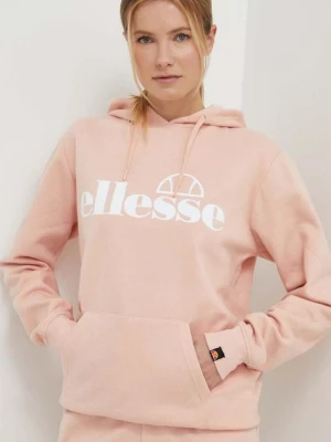 Ellesse bluza Lyara OH Hoody damska kolor różowy z kapturem z nadrukiem SGP16455