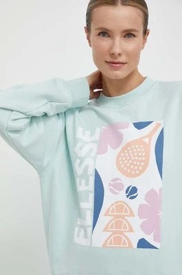 Ellesse bluza Rosiello Sweatshirt damska kolor turkusowy z nadrukiem SGV20247