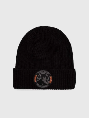 Ellesse czapka kolor czarny z grubej dzianiny