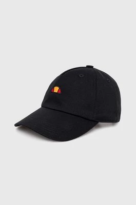 Ellesse czapka z daszkiem bawełniana Marlini Cap kolor czarny z aplikacją SAVA3204