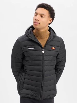 ellesse Męska kurtka pikowana Mężczyźni czarny wypukły wzór tkaniny,