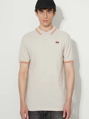 Ellesse polo bawełniane kolor beżowy SHR18077-WHITE