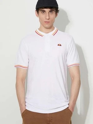 Ellesse polo bawełniane kolor biały SHR18077-WHITE