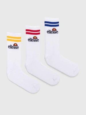 Ellesse skarpetki 3-pack kolor biały SAAC1208