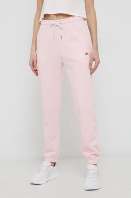 Ellesse Spodnie damskie kolor różowy gładkie SGK13459-011