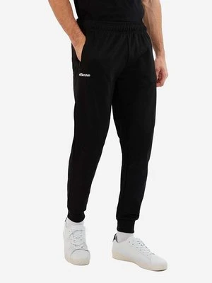 Ellesse spodnie dresowe kolor czarny gładkie SHR04351-BLACK