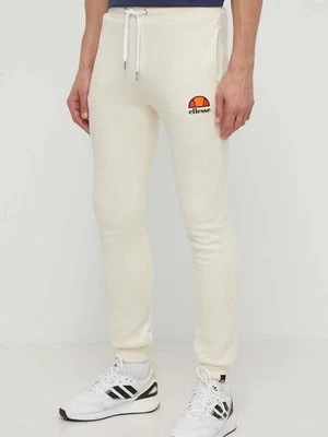 Ellesse spodnie dresowe Ovest Jog Pant kolor beżowy z nadrukiem SHV01763