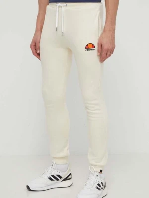 Ellesse spodnie dresowe Ovest Jog Pant kolor beżowy z nadrukiem SHV01763