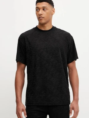 Ellesse t-shirt Apricale męski kolor czarny wzorzysty SHZ21896