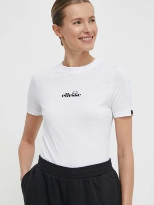 Ellesse t-shirt bawełniany Beckana Tee damski kolor biały SGP16458