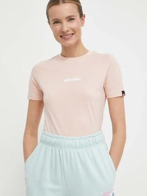 Ellesse t-shirt bawełniany Beckana Tee damski kolor różowy SGP16458