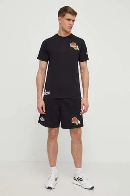 Ellesse t-shirt bawełniany Boretto T-Shirt męski kolor czarny z nadrukiem SHV20120