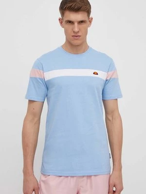 Ellesse t-shirt bawełniany Caserio T-Shirt męski kolor niebieski wzorzysty SHR17433