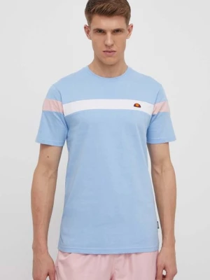 Ellesse t-shirt bawełniany Caserio T-Shirt męski kolor niebieski wzorzysty SHR17433