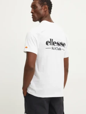 Ellesse t-shirt bawełniany CONDENA męski kolor biały z nadrukiem SHX20960