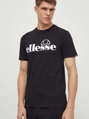 Ellesse t-shirt bawełniany Fuenti Tee męski kolor czarny z nadrukiem SHP16469