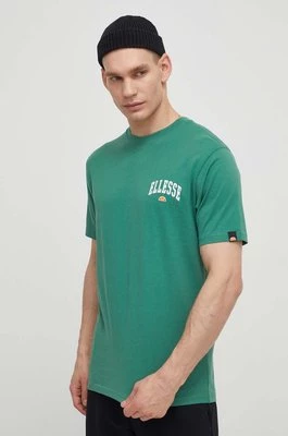 Ellesse t-shirt bawełniany Harvardo T-Shirt męski kolor zielony z nadrukiem SHV20245