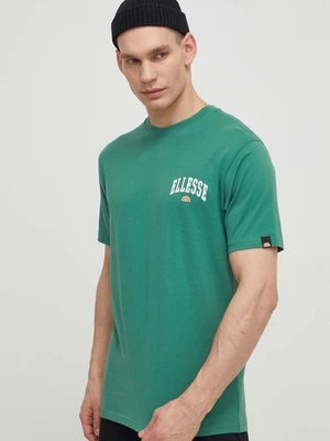 Ellesse t-shirt bawełniany Harvardo T-Shirt męski kolor zielony z nadrukiem SHV20245