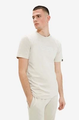 Ellesse t-shirt bawełniany kolor beżowy z aplikacją SHR17561-BLACK