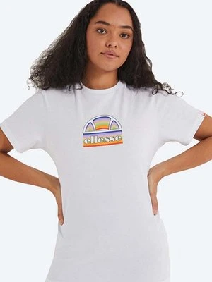 Ellesse t-shirt bawełniany kolor biały SGJ11887-WHITE