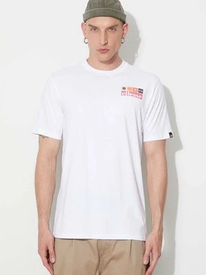 Ellesse t-shirt bawełniany kolor biały z nadrukiem