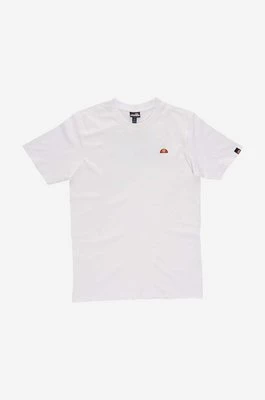 Ellesse t-shirt bawełniany kolor biały z nadrukiem SHR17632-WHITE