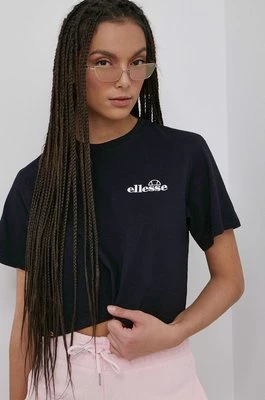 Ellesse t-shirt bawełniany kolor czarny SGM14626-WHITE