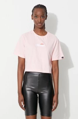 Ellesse t-shirt bawełniany kolor różowy SGB06838-Black