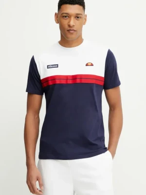 Ellesse t-shirt bawełniany Macchio męski kolor biały wzorzysty SHZ22108