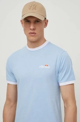 Ellesse t-shirt bawełniany Meduno T-Shirt męski kolor niebieski z aplikacją SHR10164