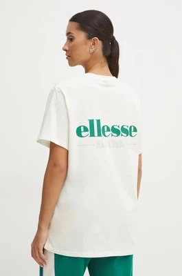 Ellesse t-shirt bawełniany MERIBEL damski kolor beżowy SGX20906