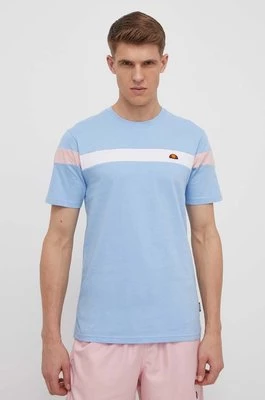 Ellesse t-shirt bawełniany Caserio T-Shirt męski kolor niebieski wzorzysty SHR17433