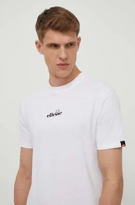 Ellesse t-shirt bawełniany Ollio Tee męski kolor biały z nadrukiem SHP16463