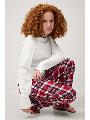 ellos Piżama "Anna" w kolorze biało-czerwonym rozmiar: 134/140