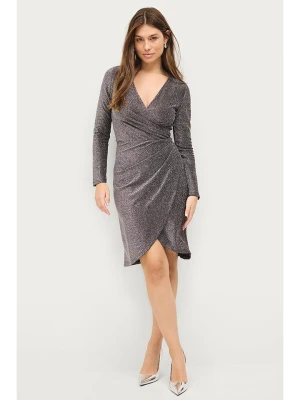 ellos Sukienka "Maja" w kolorze srebrnym rozmiar: 46