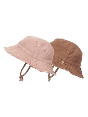 Elodie Details Dwustronny kapelusz przeciwsłoneczny w kolorze jasnoróżowym rozmiar: 48-50 cm