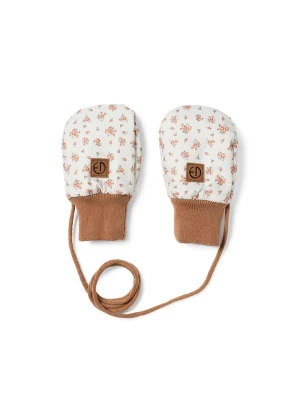 Elodie Details Rękawiczki "Autumn Rose" w kolorze biało-jasnobrązowym rozmiar: 38-48 cm