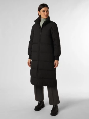 Elvine Damski płaszcz funkcyjny Kobiety Sztuczne włókno czarny jednolity,