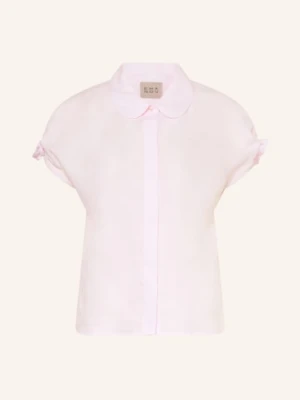 Émanou Bluzka Daria Z Lnu Z Falbanami rosa