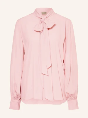 Émanou Bluzka Z Dodatkiem Jedwabiu I Zdejmowaną Kokardą rosa