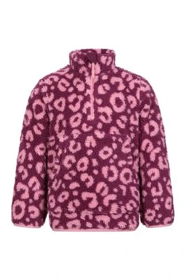 Ember — dziecięcy polar typu Borg z nadrukiem - Pink Mountain Warehouse