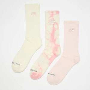 New Balance 3 PACK - Embroidery Logo + Tie Dye Crew uniseks Skarpety wielokolorowy rozmiar Odzież