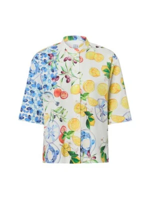 Emily van den Bergh Bluzka damska z krótkim rękawem Kobiety Bawełna wielokolorowy wzorzysty,